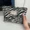 Zebra Print Makeup Bag Large Capacity Cosmetic And Toiletry Storage Pouch 1