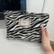 Zebra Print Makeup Bag Large Capacity Cosmetic And Toiletry Storage Pouch 1