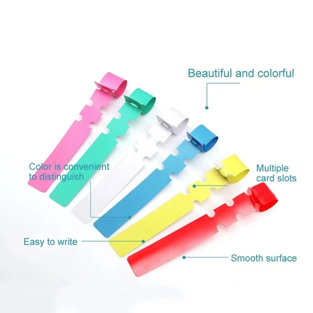 Waterproof Plant Label Rings PVC Garden Markers Set Of 100 1