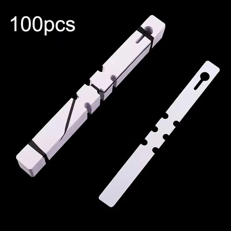 Waterproof Plant Label Rings PVC Garden Markers Set Of 100 6