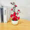 Artificial Plum Blossom Potted Plant Desktop Flower Decor For Home And Office 4