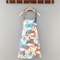 Cartoon Sunflower Kitchen Apron Adjustable Strap Sleeveless Cooking Apron With Pocket 6