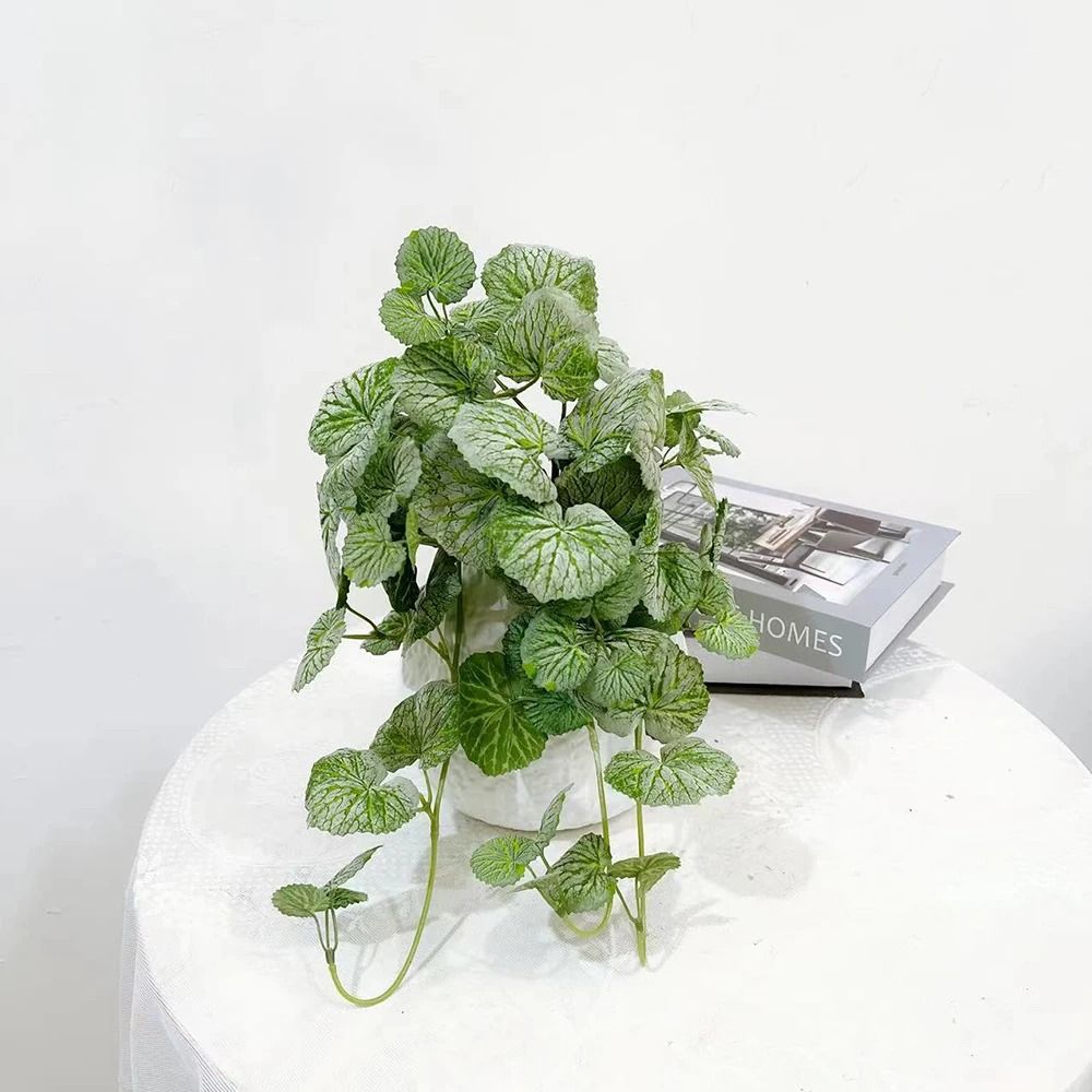 Artificial Hanging Vine Plant Crabapple Leaf Greenery Wall Decor For Home 4