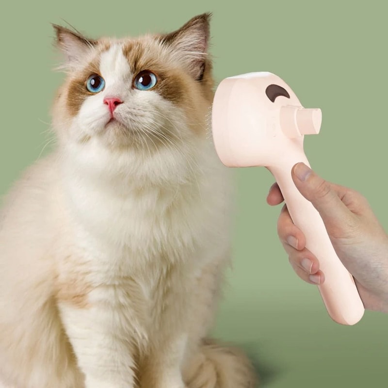 Steam Spray Dog Grooming Brush Deshedding And Detangling Pet Brush 1