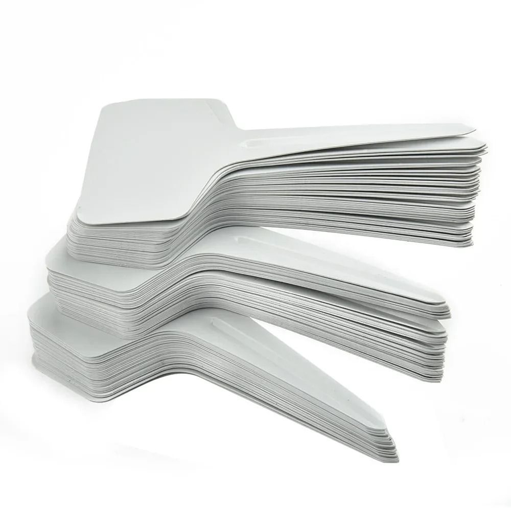Waterproof Garden Plant Labels White Plastic Writing Tags Set Of 100 5
