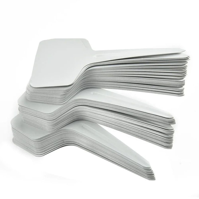 Waterproof Garden Plant Labels White Plastic Writing Tags Set Of 100 5