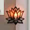 Wooden Lotus Corner Wall Shelf Aromatherapy And Candle Display Rack 1