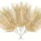 Golden Artificial Palm Leaves Faux Tropical Leaf Stems Set Of 5 For Vase And Party Decor 0