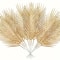 Golden Artificial Palm Leaves Faux Tropical Leaf Stems Set Of 5 For Vase And Party Decor 0