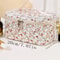 Floral Quilted Makeup Bag Portable Travel Cosmetic Storage Pouch 5