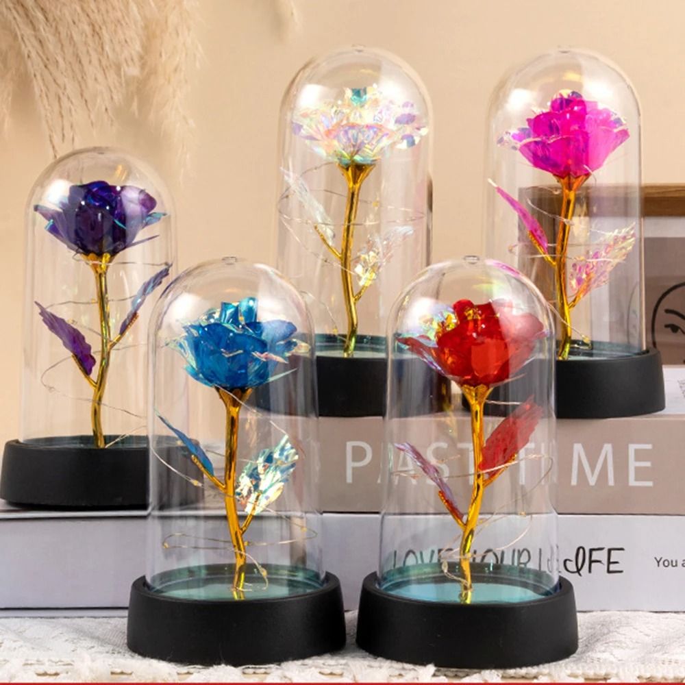 Eternal Rose Flower Gift Creative Simulation Rose For Valentines Day And Birthdays 0