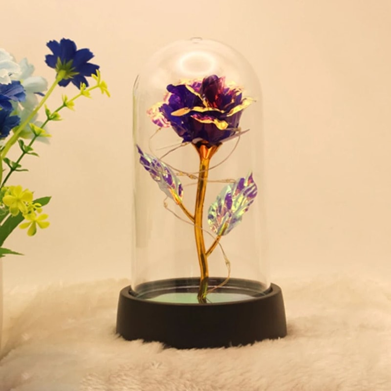 Eternal Rose Flower Gift Creative Simulation Rose For Valentines Day And Birthdays 8