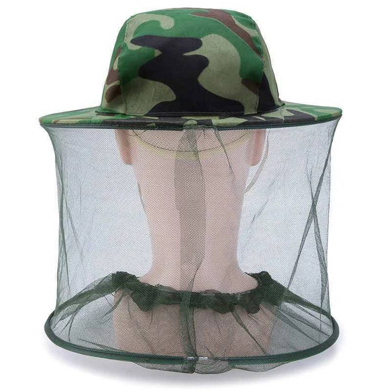 Outdoor Mosquito Net Sun Hat With Breathable Mesh Face Cover For Fishing And Camping 1