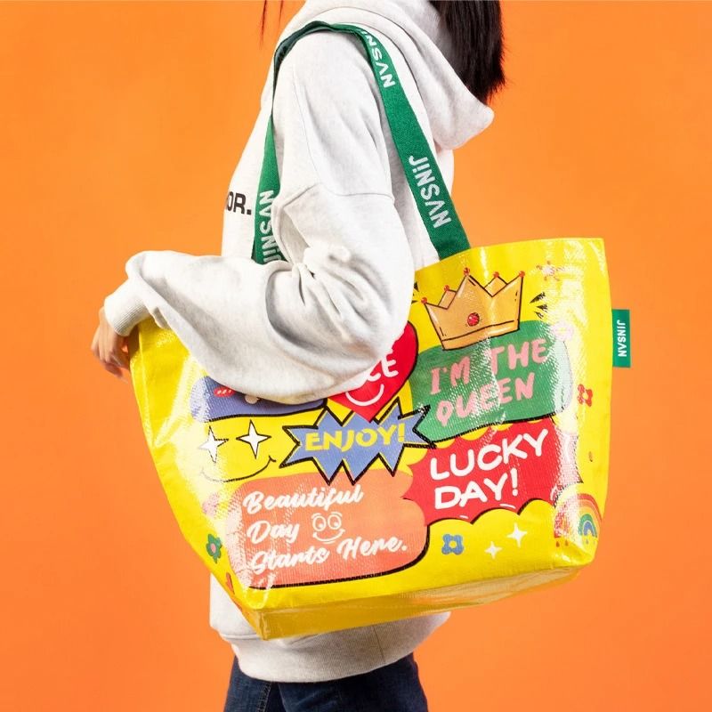 Large Capacity Waterproof Shopping Tote Bag Reusable Shoulder Carry Bag 1