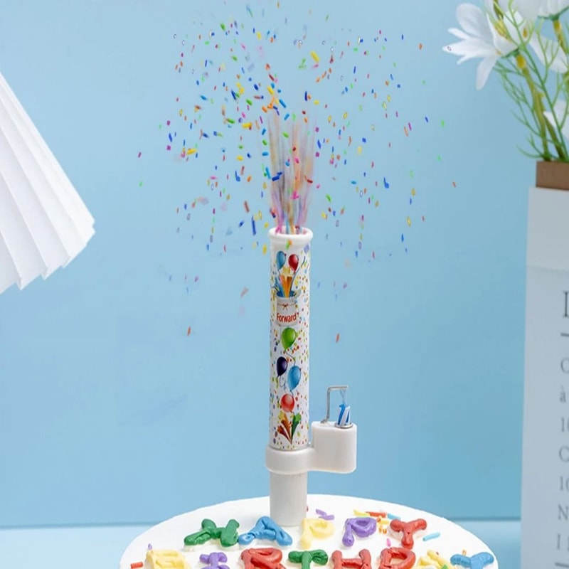 Surprise Birthday Cake Candles With Candy Pop Effect Creative Cake Decorating Tool 2