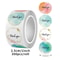 Thank You Stickers Roll 500 Pieces Cute Pink Gold Labels 0