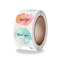 Thank You Stickers Roll 500 Pieces Cute Pink Gold Labels 6