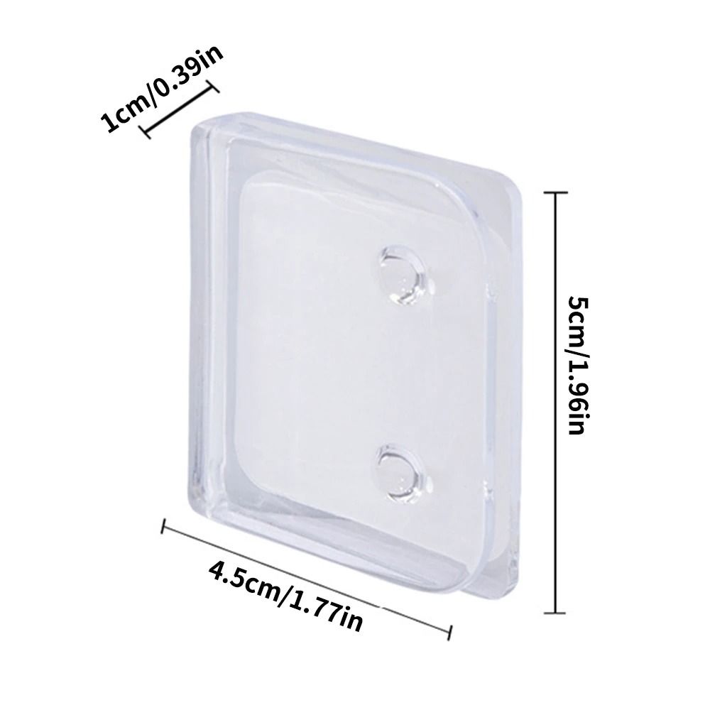 Non Punch Shower Curtain Clamps Transparent Splash Guard Clips Set Of 4 5