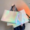 Laser Pattern Non Woven Tote Bag Large Capacity Reusable Shopping And Gift Bag 3
