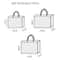 Laser Pattern Non Woven Tote Bag Large Capacity Reusable Shopping And Gift Bag 5