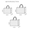 Laser Pattern Non Woven Tote Bag Large Capacity Reusable Shopping And Gift Bag 5