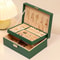 Lockable Double Layer Jewelry Storage Box PU Leather Organizer For Earrings Necklaces And Accessori 8