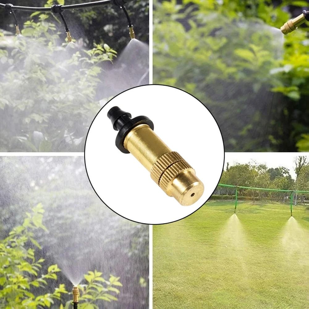 Adjustable Copper Misting Nozzle Set For Garden And Balcony Watering 5 Or 10 Pack 3