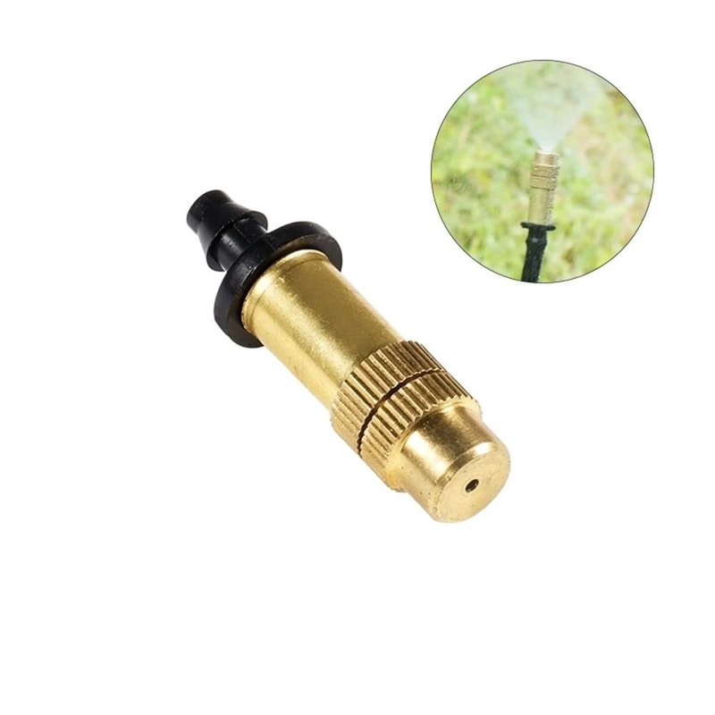 Adjustable Copper Misting Nozzle Set For Garden And Balcony Watering 5 Or 10 Pack 5