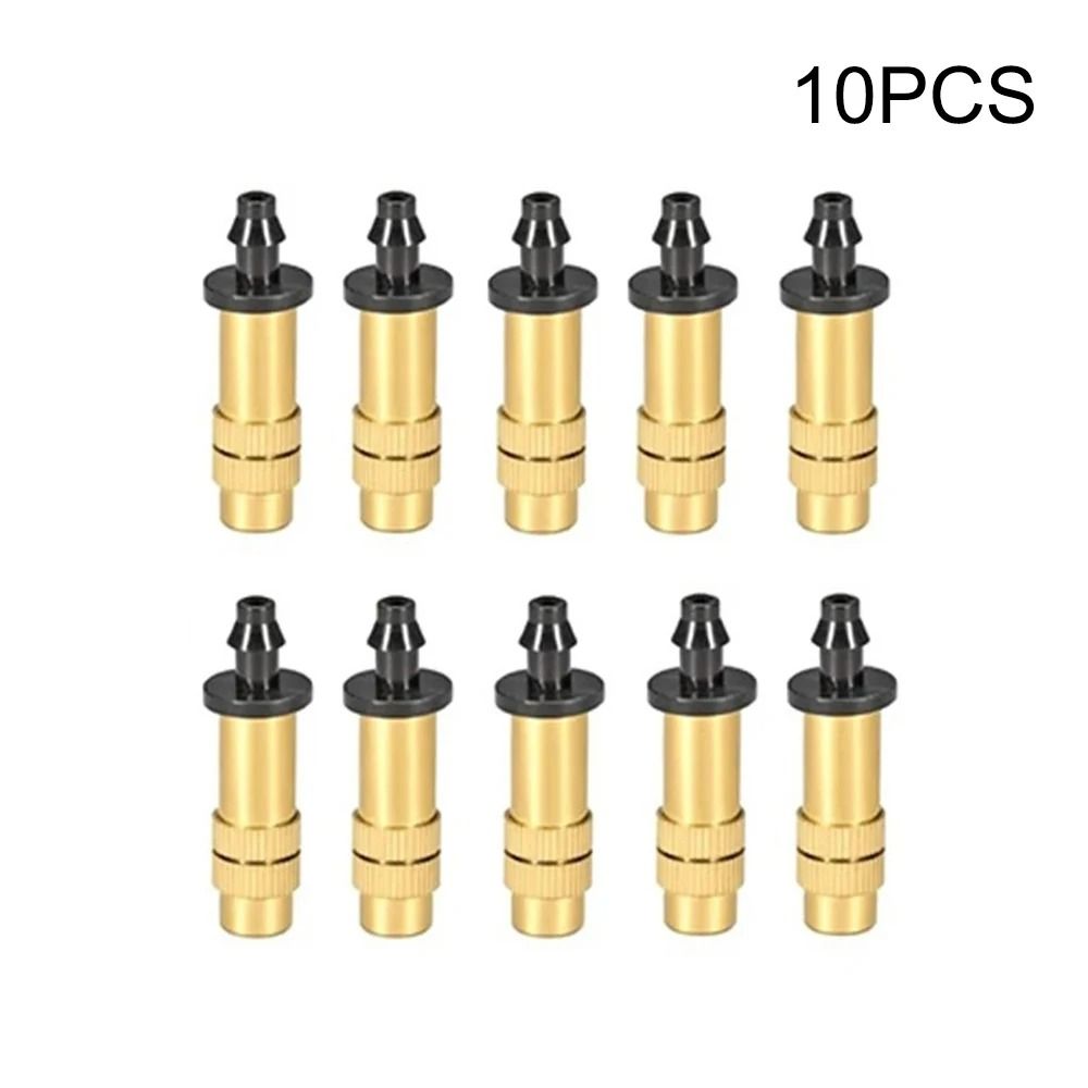 Adjustable Copper Misting Nozzle Set For Garden And Balcony Watering 5 Or 10 Pack 7