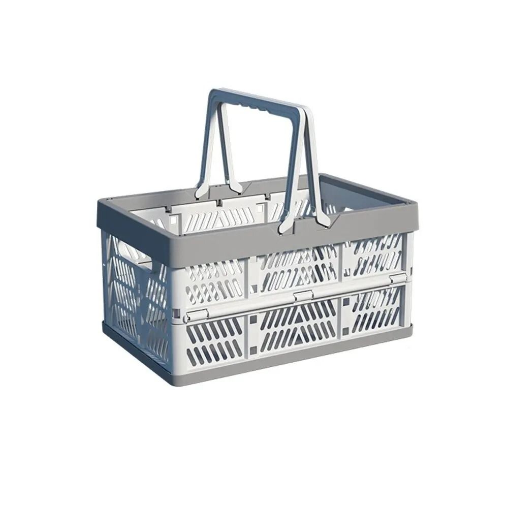 Folding Portable Storage Basket For Fruits Vegetables And Picnic Use Small Or Large 6