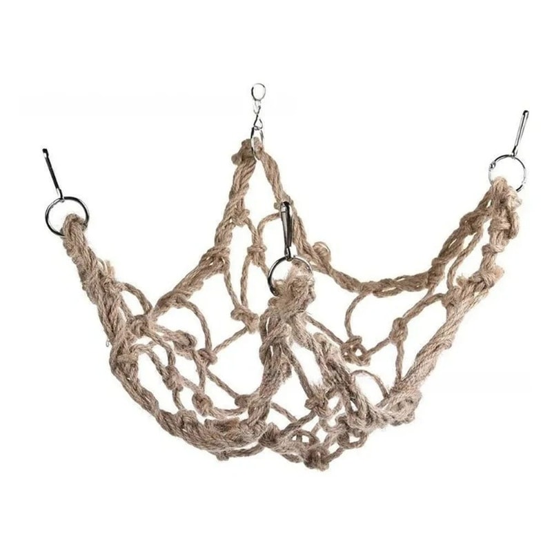 Parrot Rope Climbing Net Toy Hemp Gnawing And Adventure Play Net 1