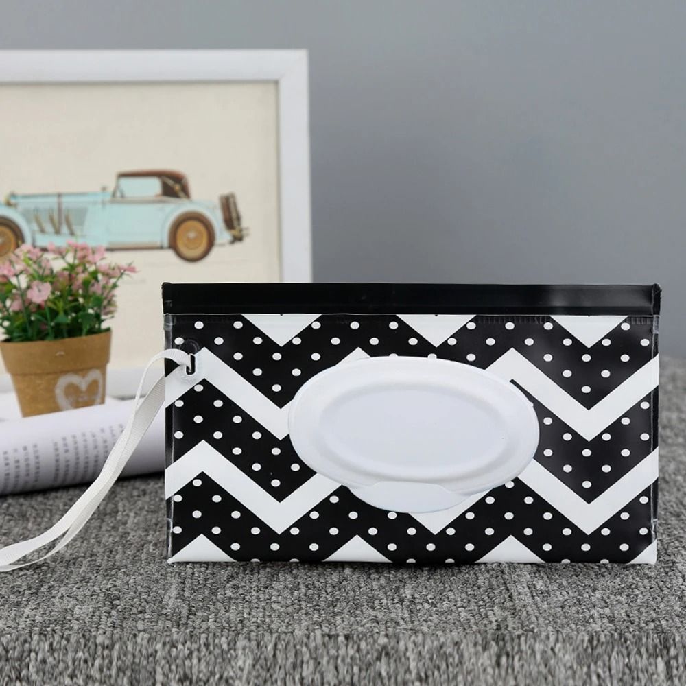 Portable Wet Wipes Pouch With Flip Cover Travel Tissue Holder Bag 0