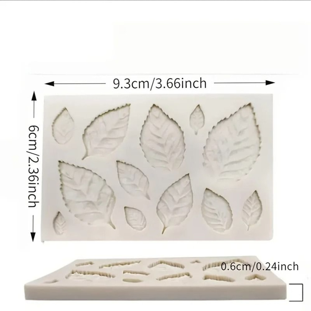 Rose Leaf Silicone Mold For Resin Candle Soap And Craft Making 4