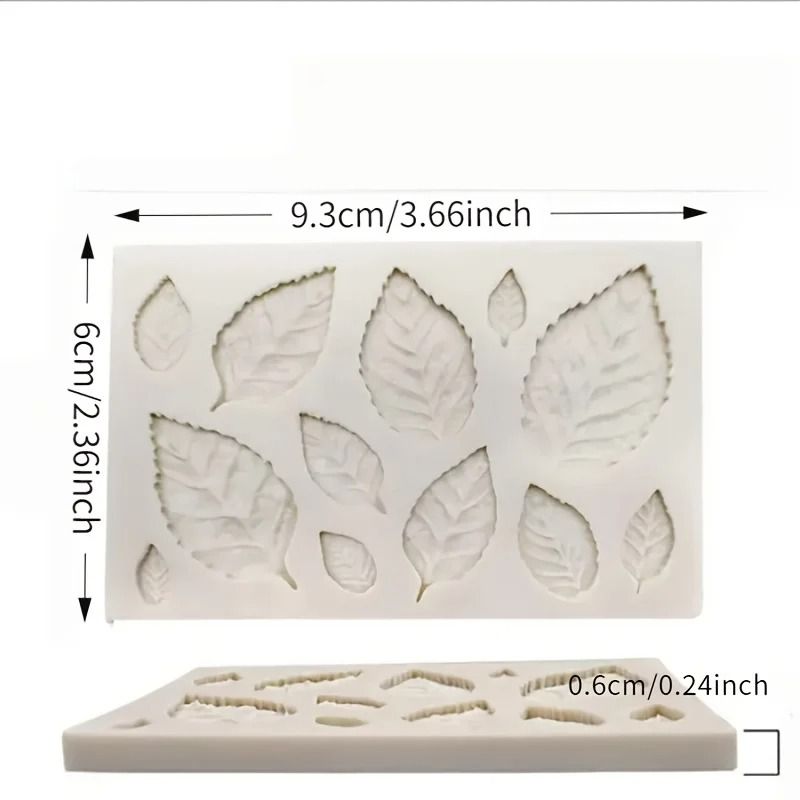 Rose Leaf Silicone Mold For Resin Candle Soap And Craft Making 4