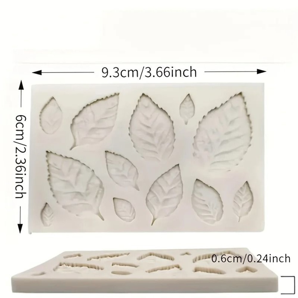Rose Leaf Silicone Mold For Resin Candle Soap And Craft Making 5