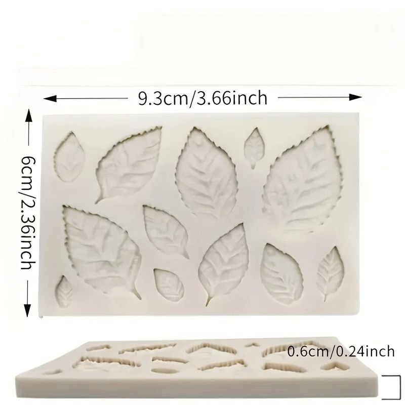 Rose Leaf Silicone Mold For Resin Candle Soap And Craft Making 5