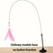 Cat Teaser Wand With Bell Feather And Suction Cup Long Interactive Stick 0