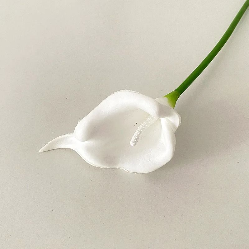 PU Calla Lily Artificial Flower Stem For Home Decor Wedding Bouquet And DIY Floral Arrangements 6