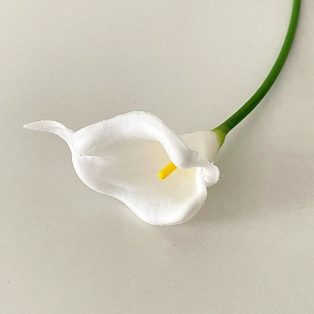 PU Calla Lily Artificial Flower Stem For Home Decor Wedding Bouquet And DIY Floral Arrangements 8