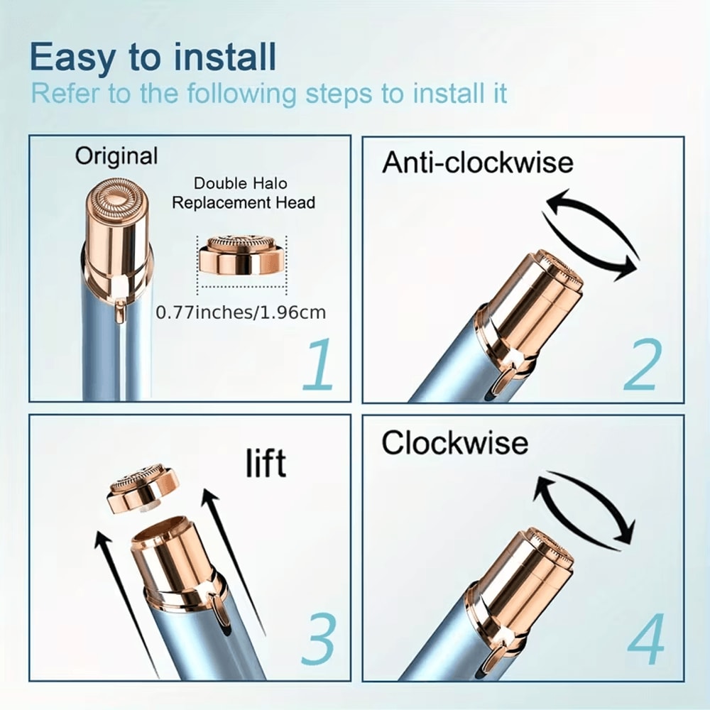 Cleaning brush with trimmer head refills