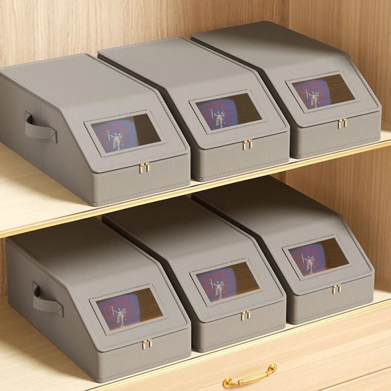 Baseball Cap Organizer Storage Box Stackable Hat Holder For Closet Shelves 0