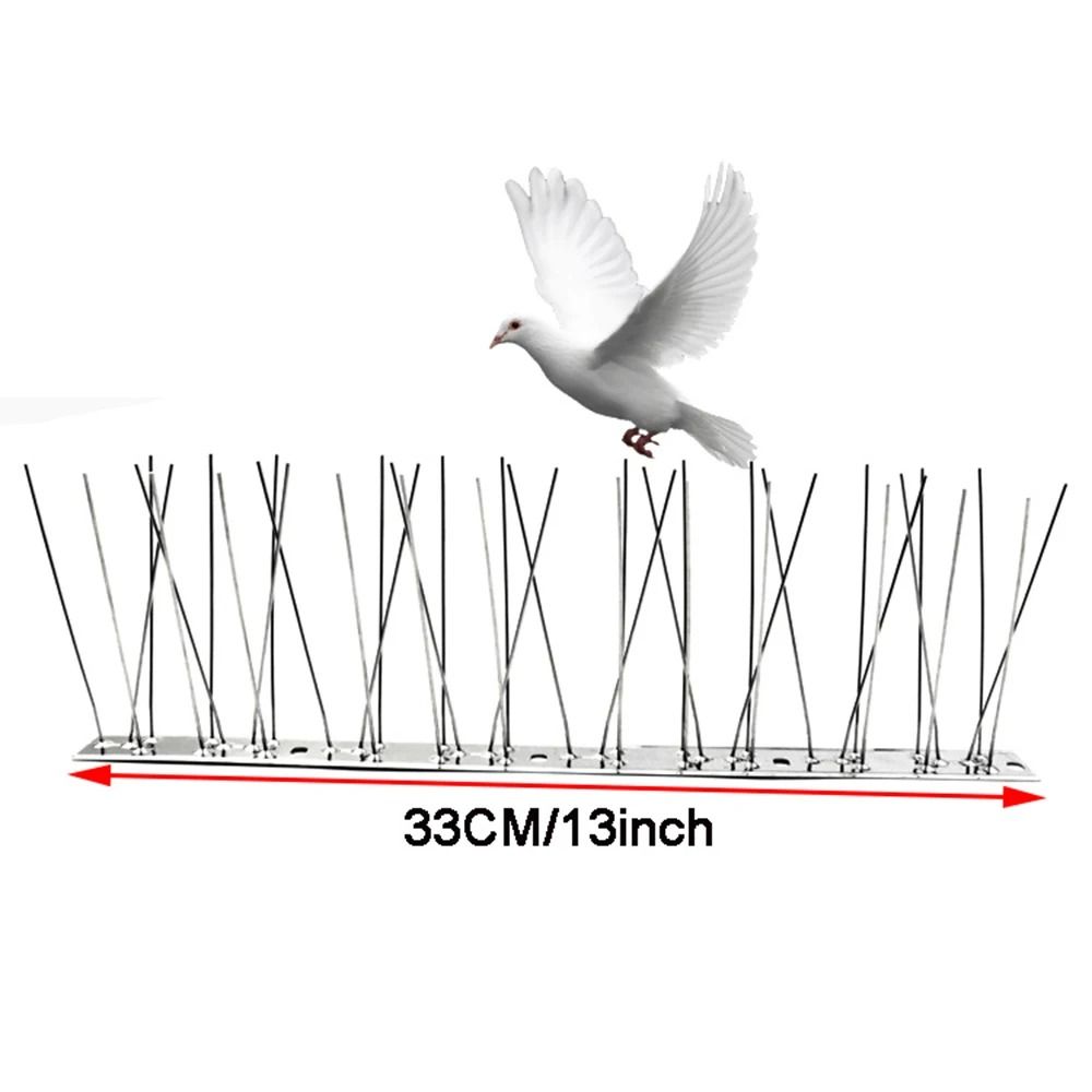 Humane Bird Deterrent Perch Strips Stainless Steel Anti Perching Barrier For Balcony Fence And Eave 1