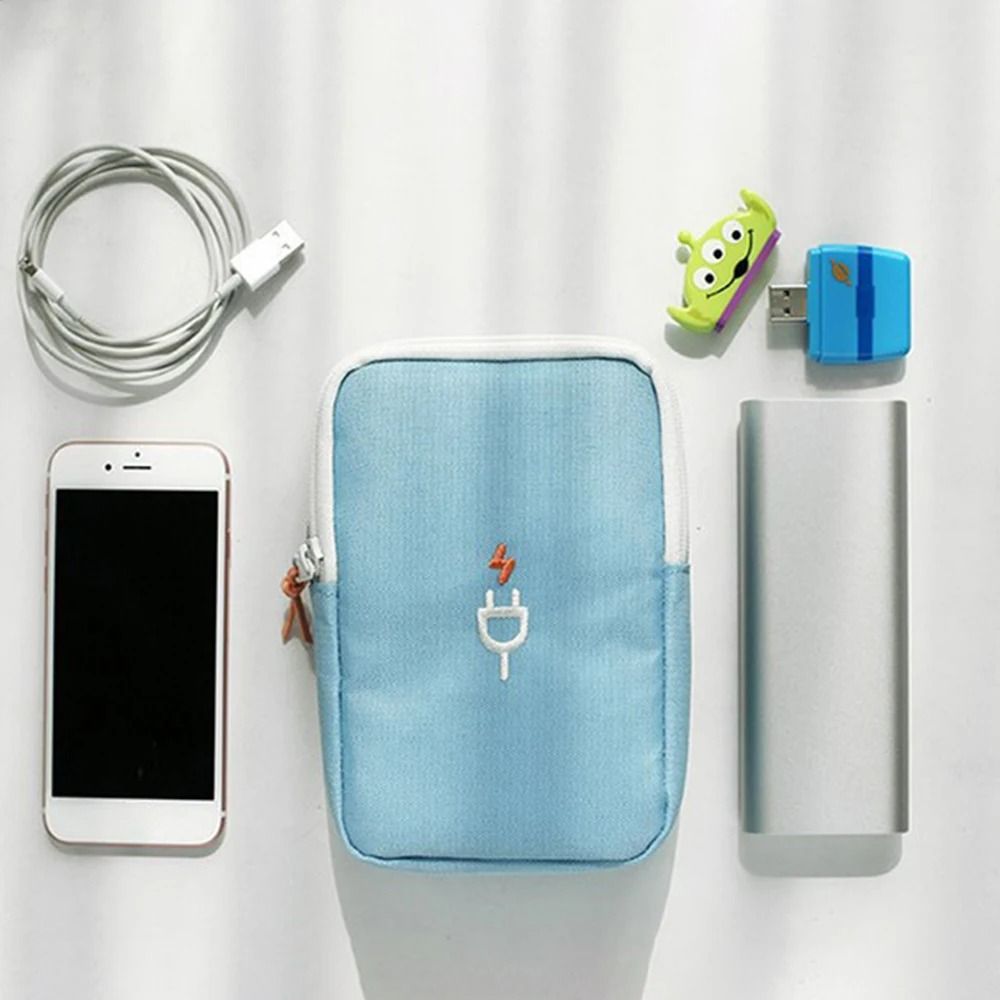 Portable Electronics Organizer Travel Cable Storage Bag For Chargers Headphones And Accessories 1
