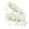 Gold Foil Thank You Cards 50 Pack Mini Textured Gratitude Notes For Weddings And Business 9