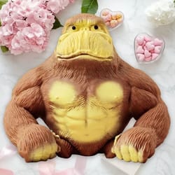 funny gorilla stress relief squeeze toy pinch figure desk decor for relaxation