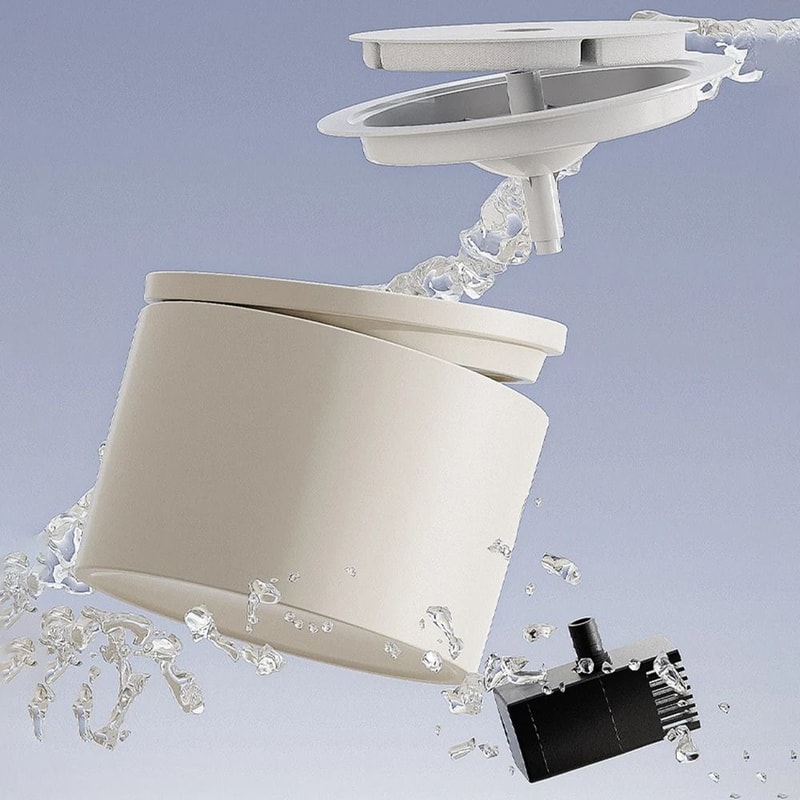 Automatic Cat Water Fountain Ceramic Bowl Circulating Pet Water Dispenser For Cats And Small Dogs 1