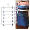 4 Tier Stainless Steel Pants Hanger Non Slip Skirt Rack With Adjustable Clips 0