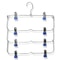 4 Tier Stainless Steel Pants Hanger Non Slip Skirt Rack With Adjustable Clips 9