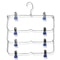 4 Tier Stainless Steel Pants Hanger Non Slip Skirt Rack With Adjustable Clips 8
