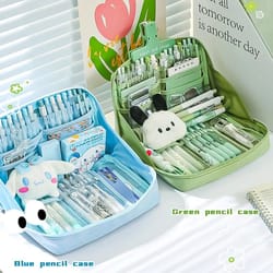 12 layer large capacity pencil case multifunctional stationery organizer storage bag